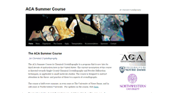 Desktop Screenshot of acasummercourse.net
