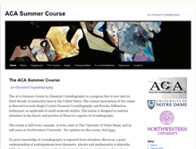 Tablet Screenshot of acasummercourse.net